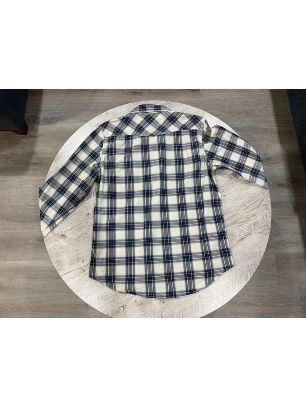 American Eagle Vintage Fit Plaid Pearl Snap Western Shirt Medium - Picture 9 of 9